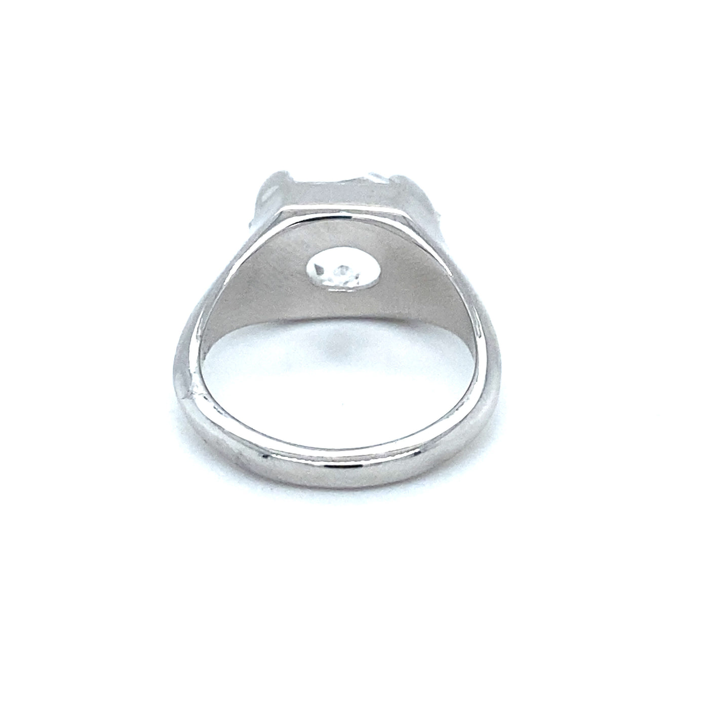 Sterling Silver Herkimer Diamond Quartz Freeform Large Solitaire Ring
