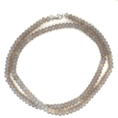 Rondelle Beaded Gemstone Necklace