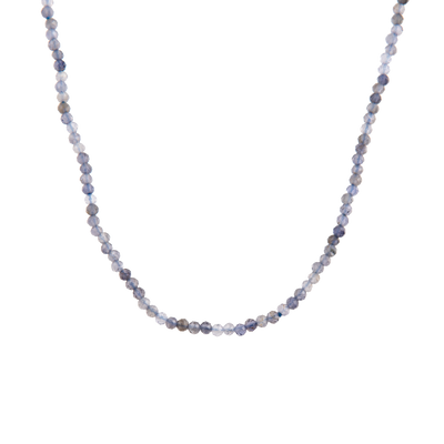 Faceted Iolite Beaded Necklace