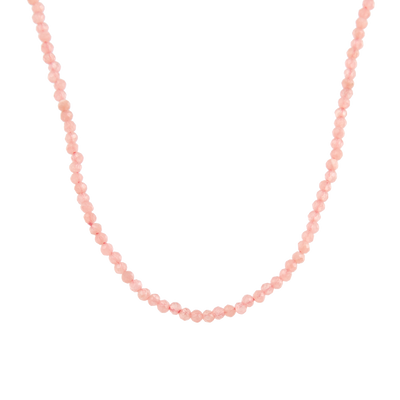 Faceted Rhodochrosite Beaded Necklace