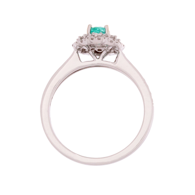 AGL Certified Paraiba Tourmaline Deco Style Ring