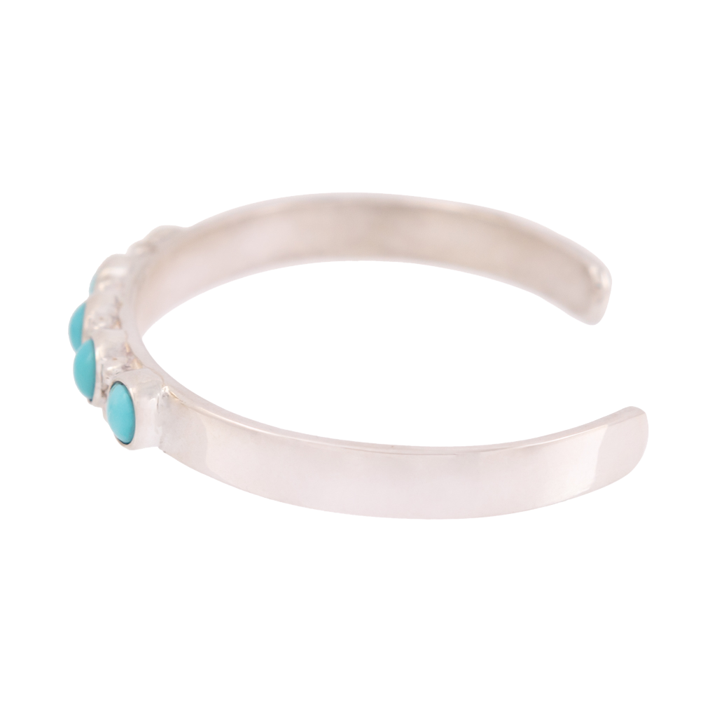 5-Stone Turquoise Baby Bracelet