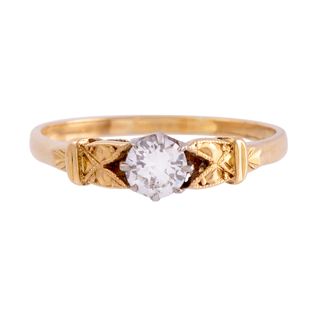 1930s Vintage Brilliant Diamond Ring