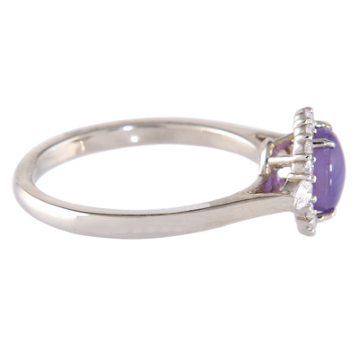 Purple Star Sapphire Ring