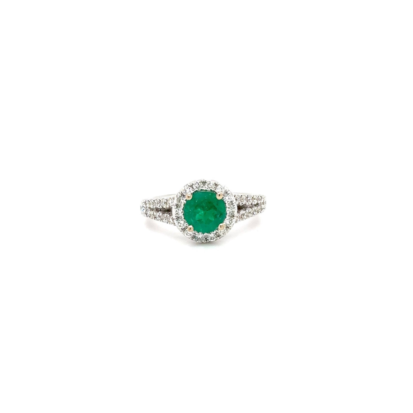 GIA Colombian Emerald & Diamond Ring