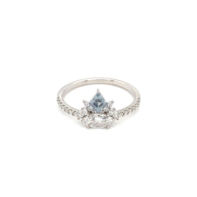 Montana Sapphire & Diamond Swan Ring