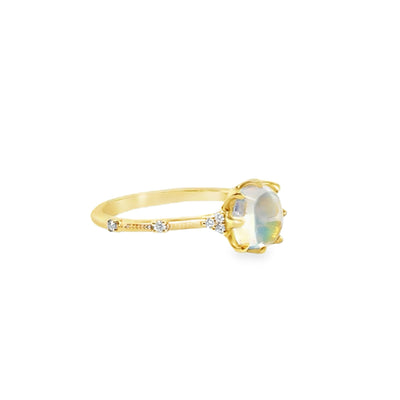 RS 18KY Moonstone Ring