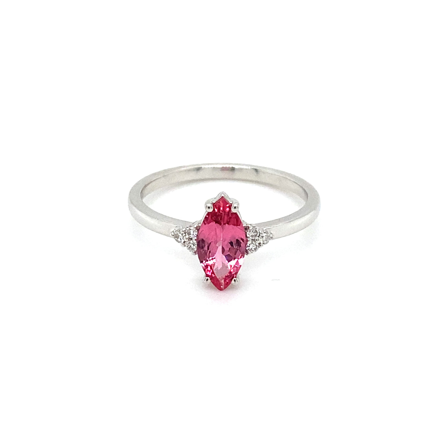 18KW Mahenge Spinel & Diamond Ring