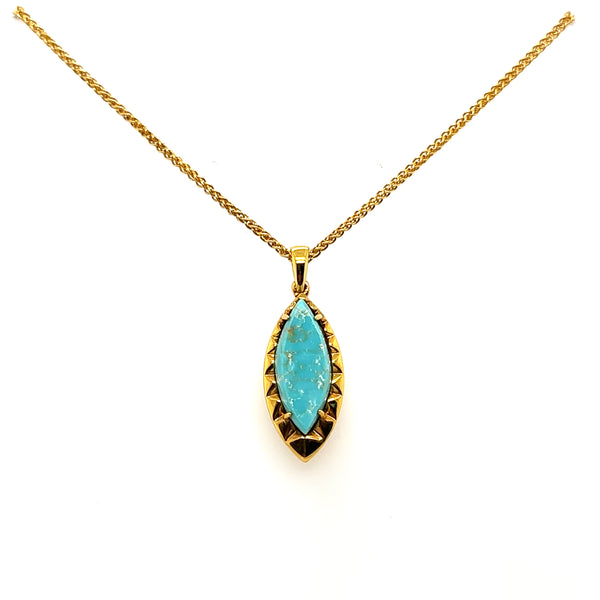 Turquoise Marquise Necklace