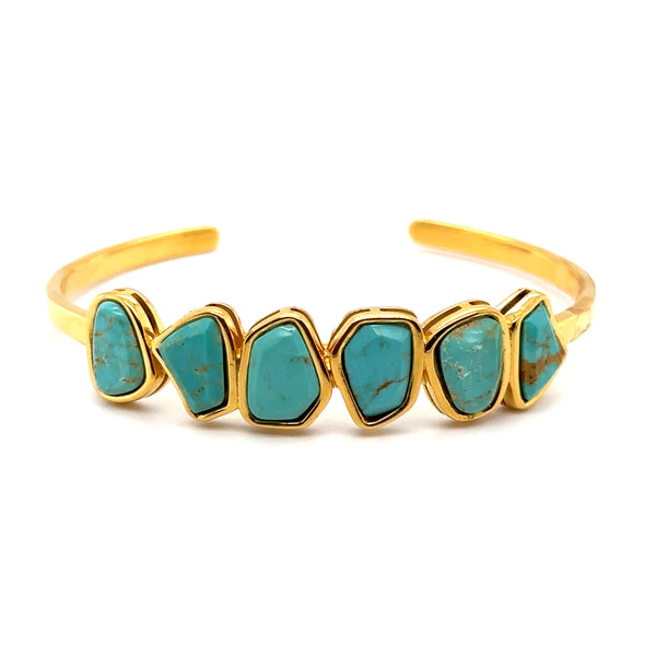 Turquoise Freeform Cuff