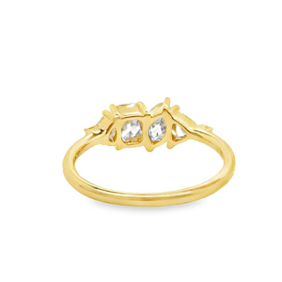 18KY "Liana" Multi Diamond Ring