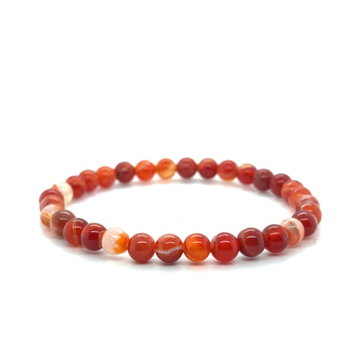 Gem Bracelet Orange Banded Agate