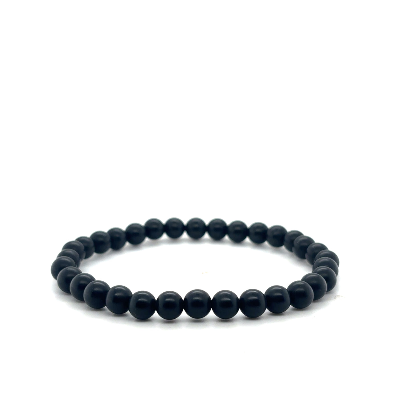 Gem Bracelet Frosted Black Agate