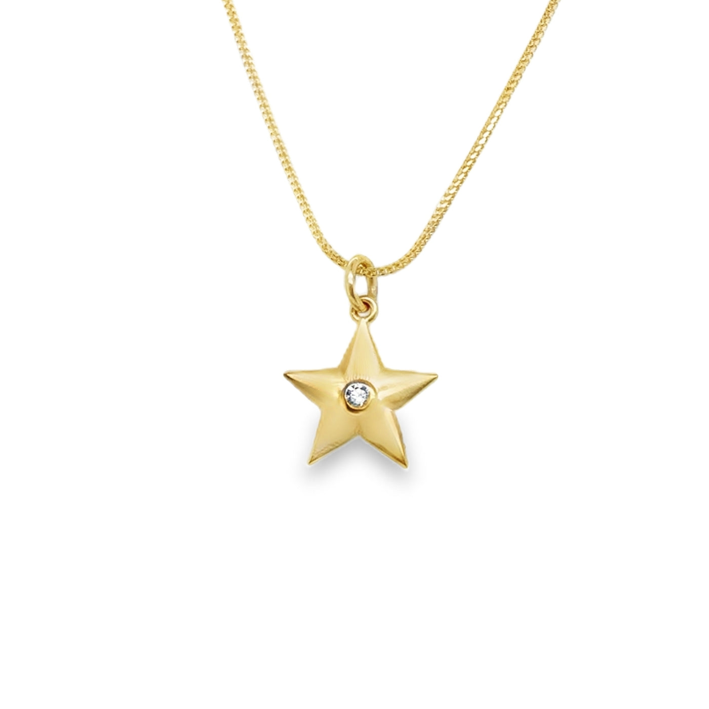 14KY Diamond Star Charm