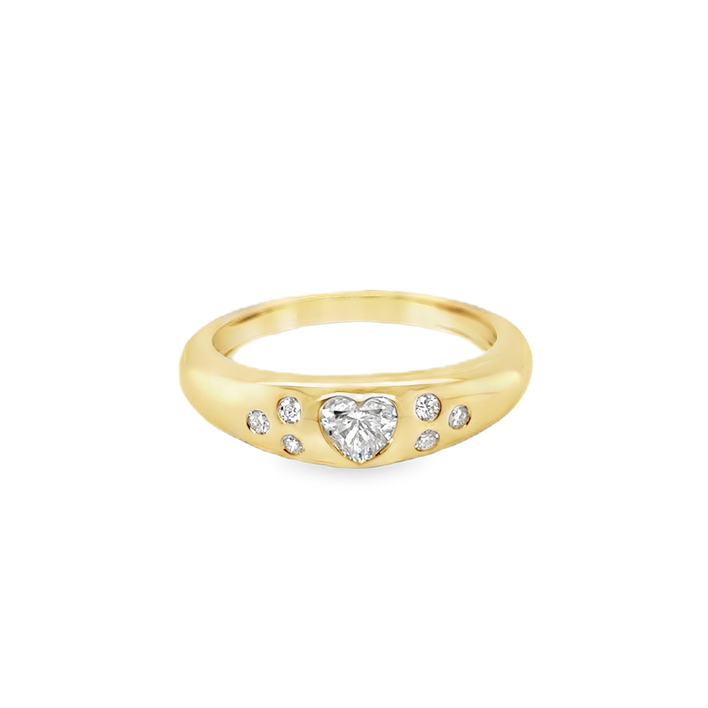 14KY Scattered Heart Band