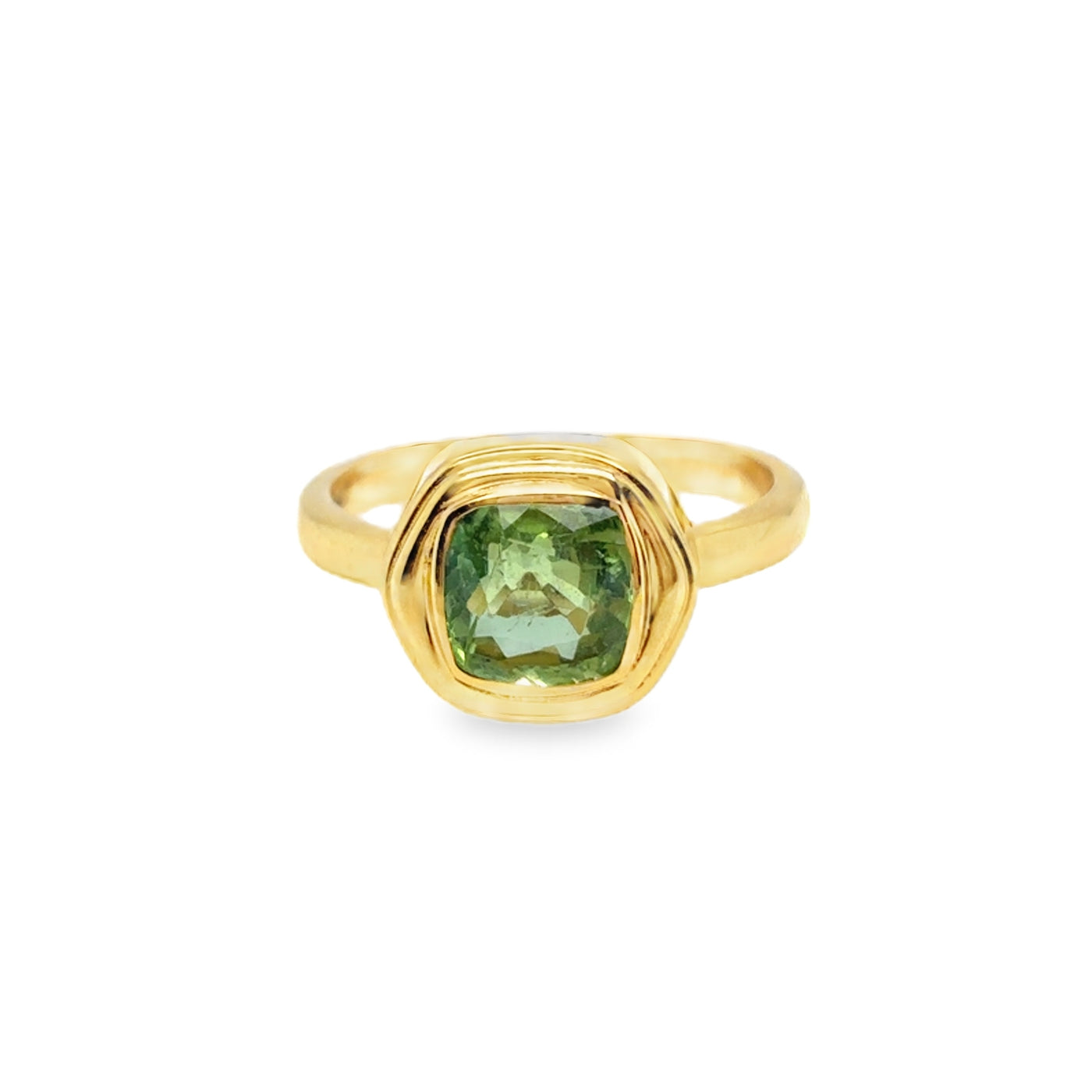 14KY Green Garnet "Elsie" Ring