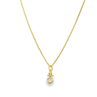 14KY Gemstone "Zodiac" Necklace