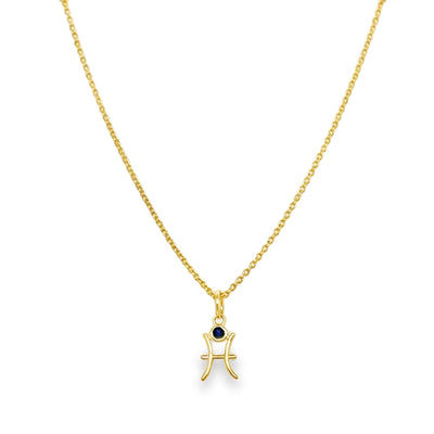 14KY Gemstone "Zodiac" Necklace