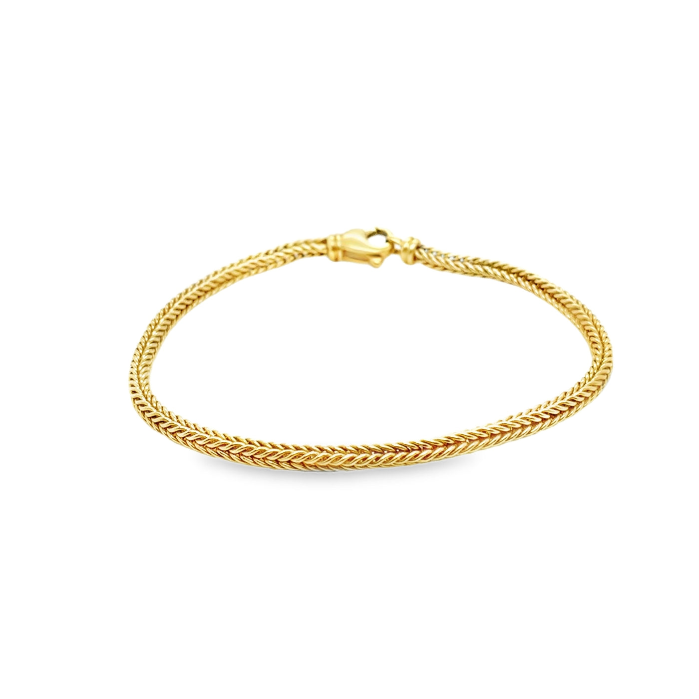 18KY Wheat Bracelet