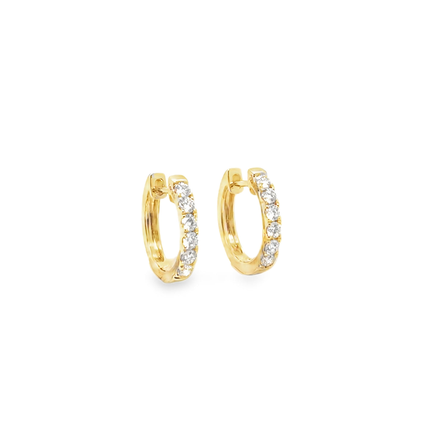 14KY Diamond Huggies