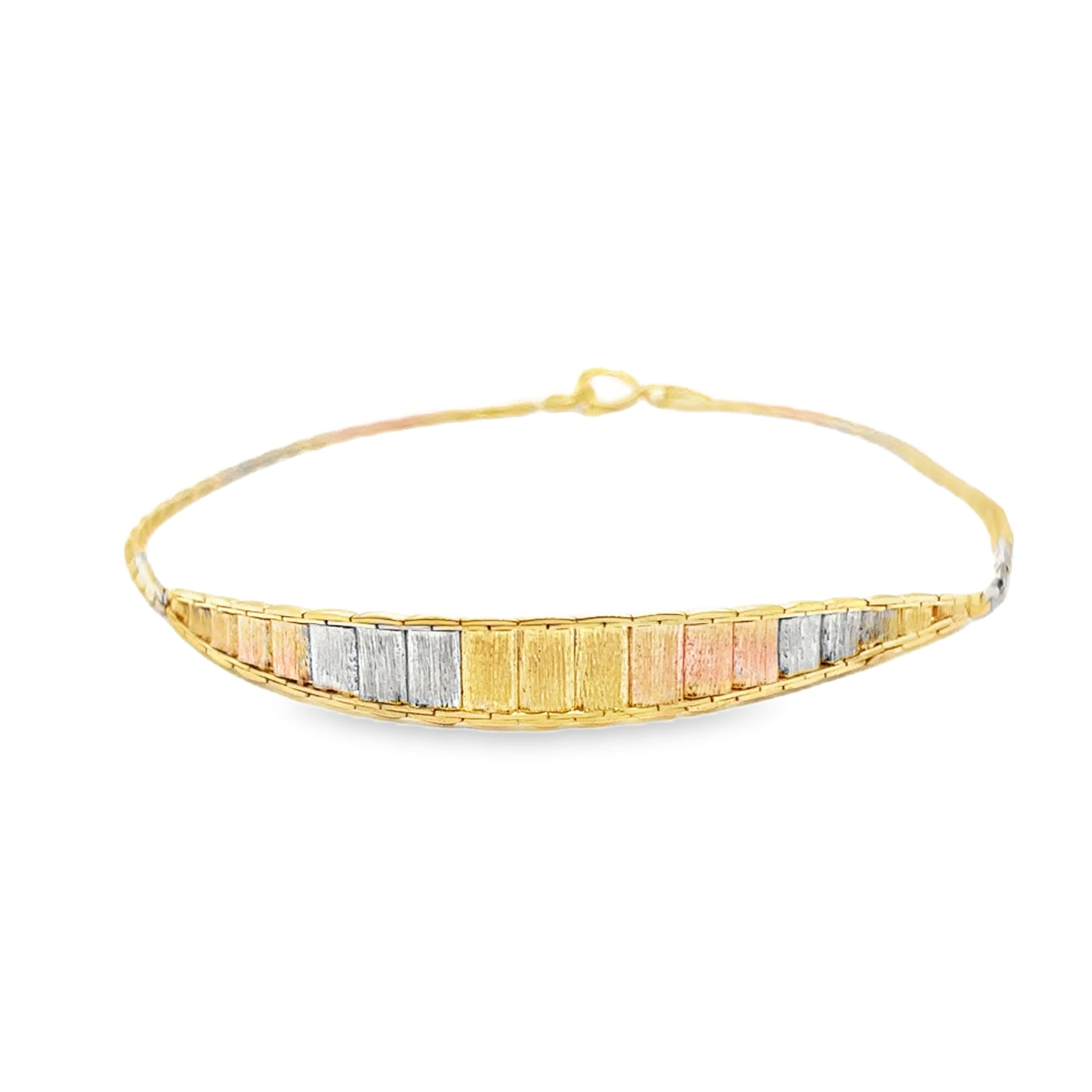 14K 3-Tone Bracelet