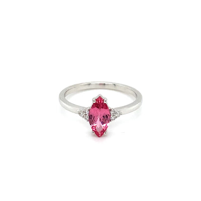 Marquise Mahenge Spinel & Diamond Ring