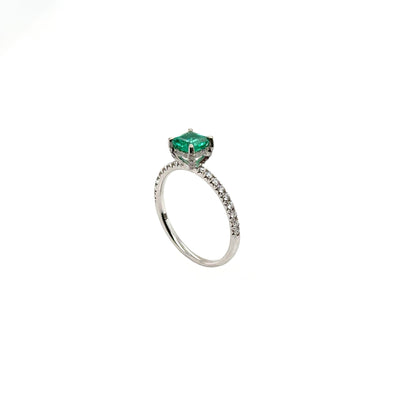 Colombian Emerald & Diamond Ring
