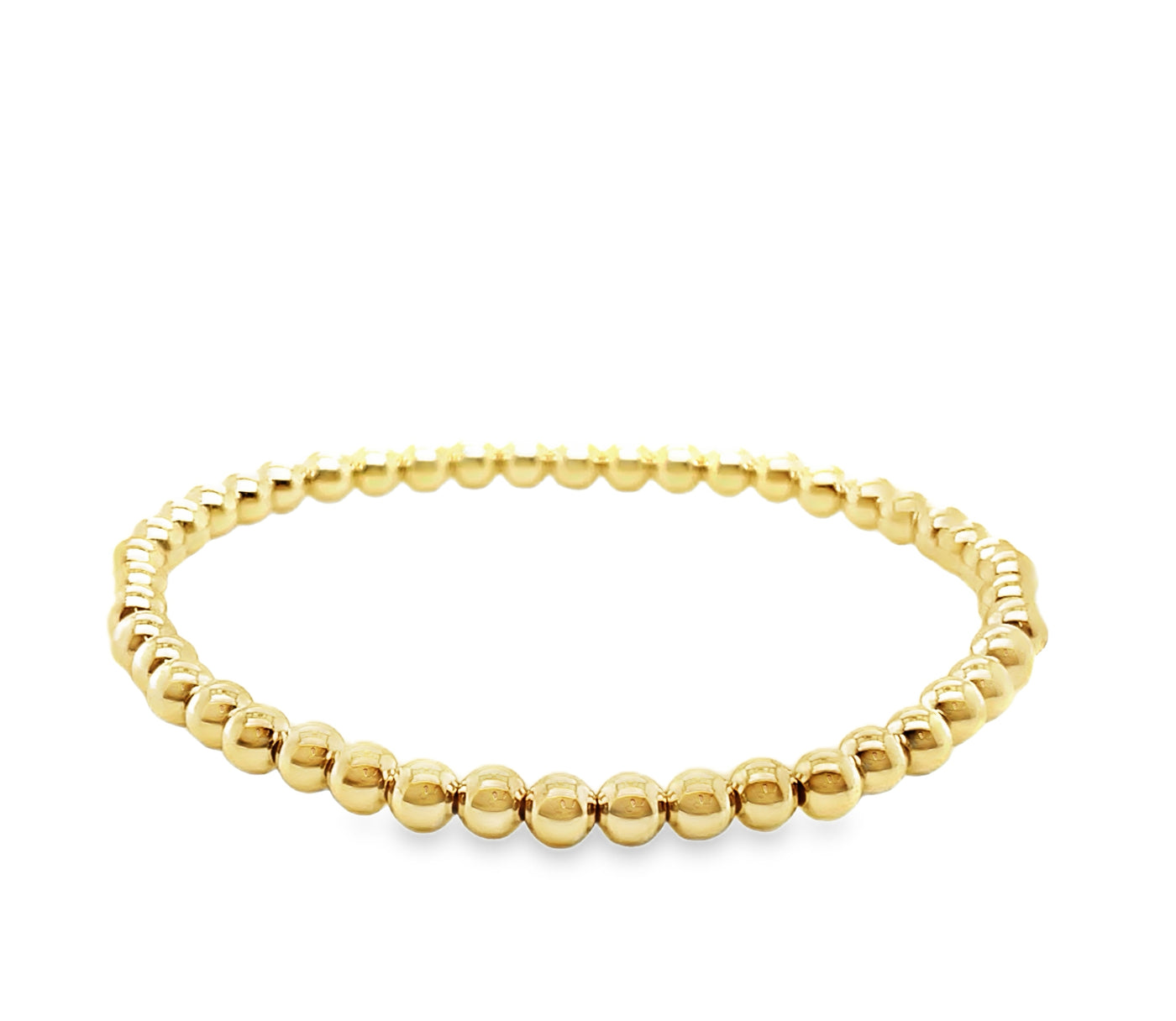 Gold Filled Beaded Strech Bracelet