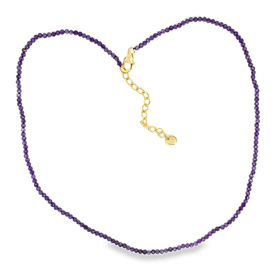 Amethyst Power Bead Necklace