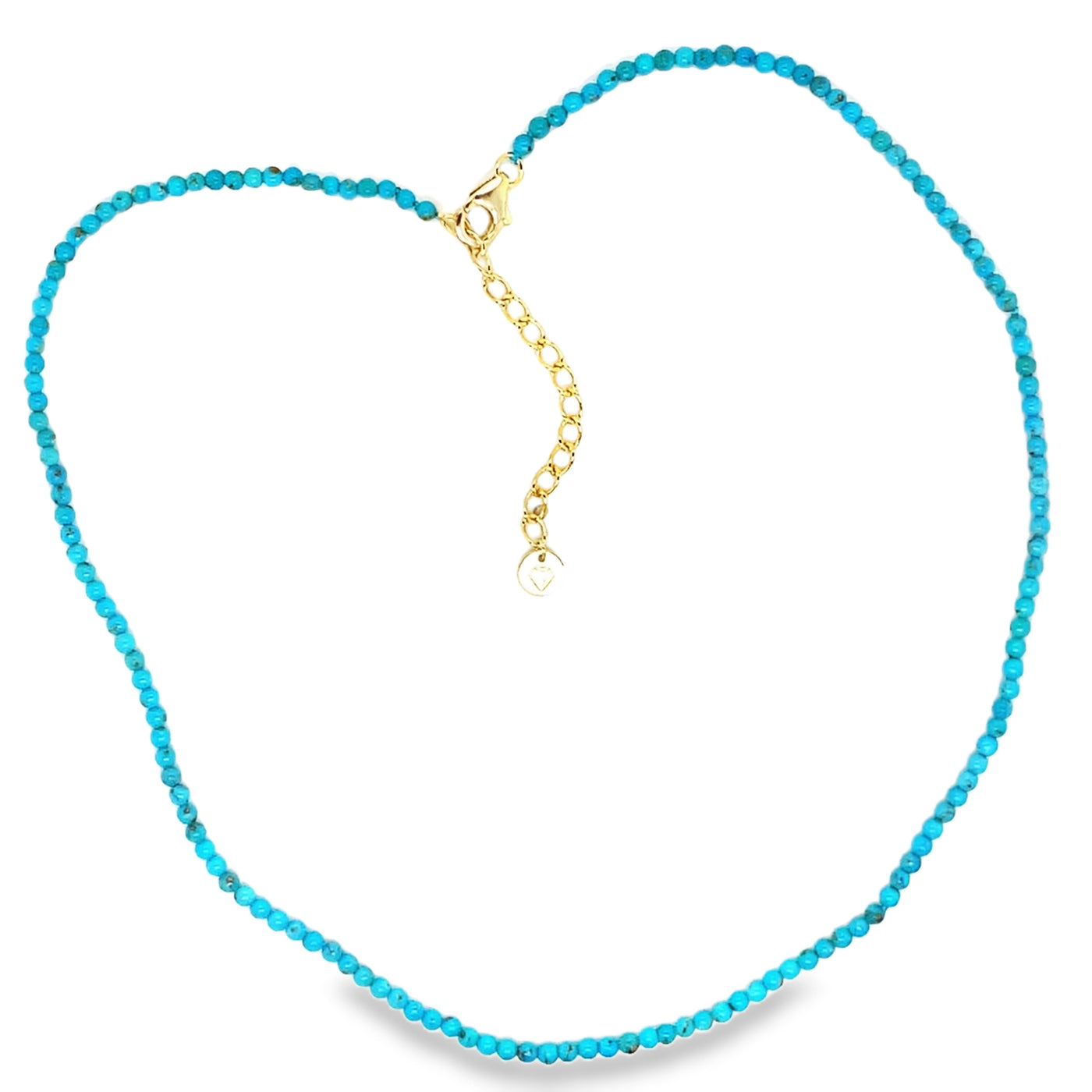 Beaded Sleeping Beauty Turquoise Necklace