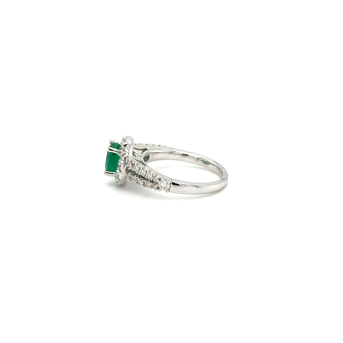 GIA Colombian Emerald & Diamond Ring
