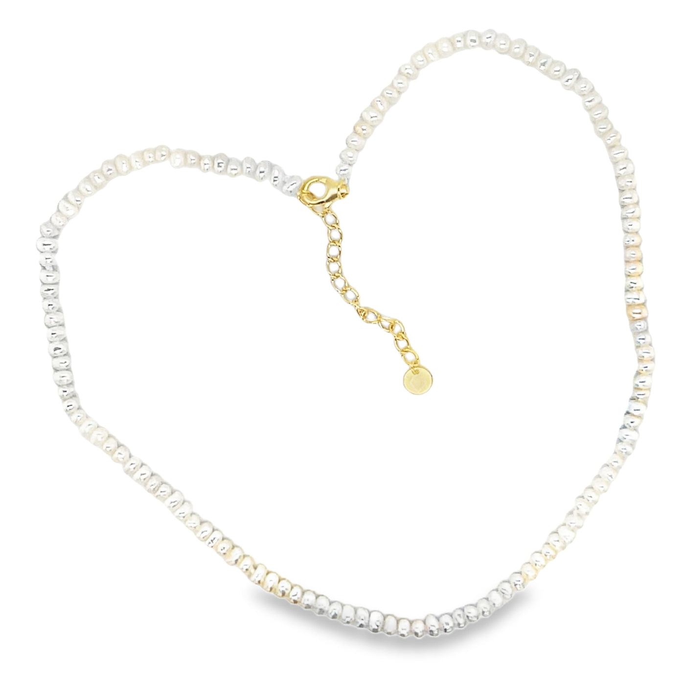 Dainty Strand of Pearls Gold Plated