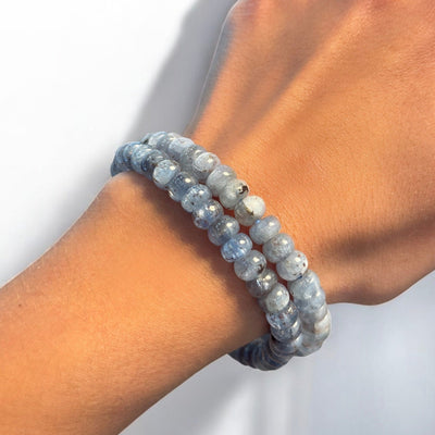 Gem Bracelet Rondelle Aqua