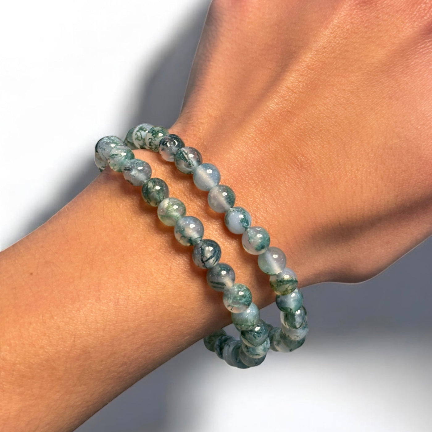 Gem Bracelet Moss Agate