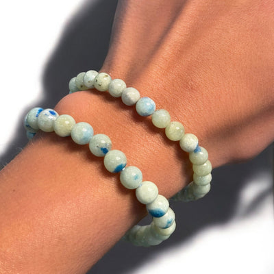 Gem Bracelet Azurite in Quartz 6-7mm
