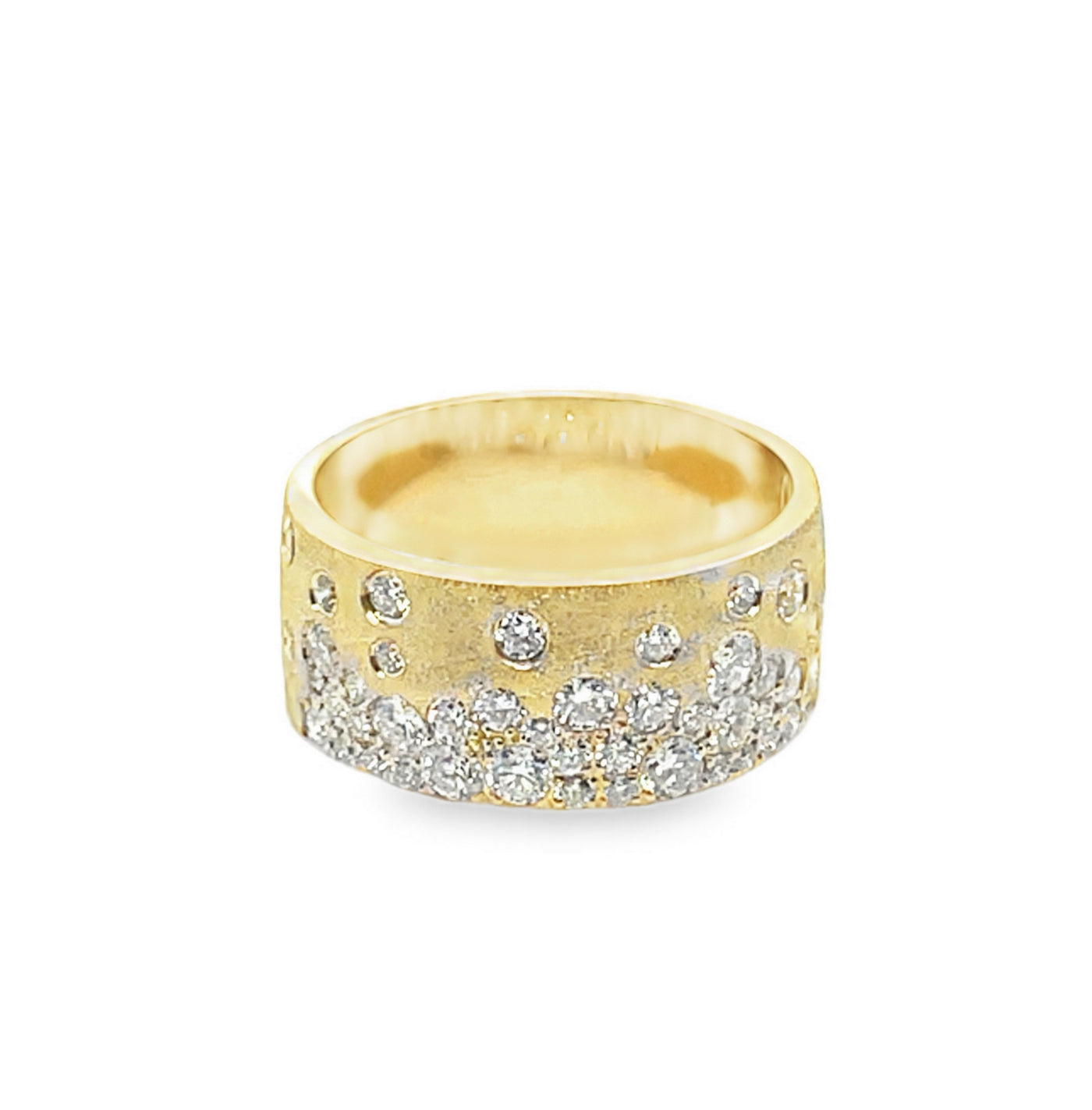 14K Confetti Diamond Band Ring