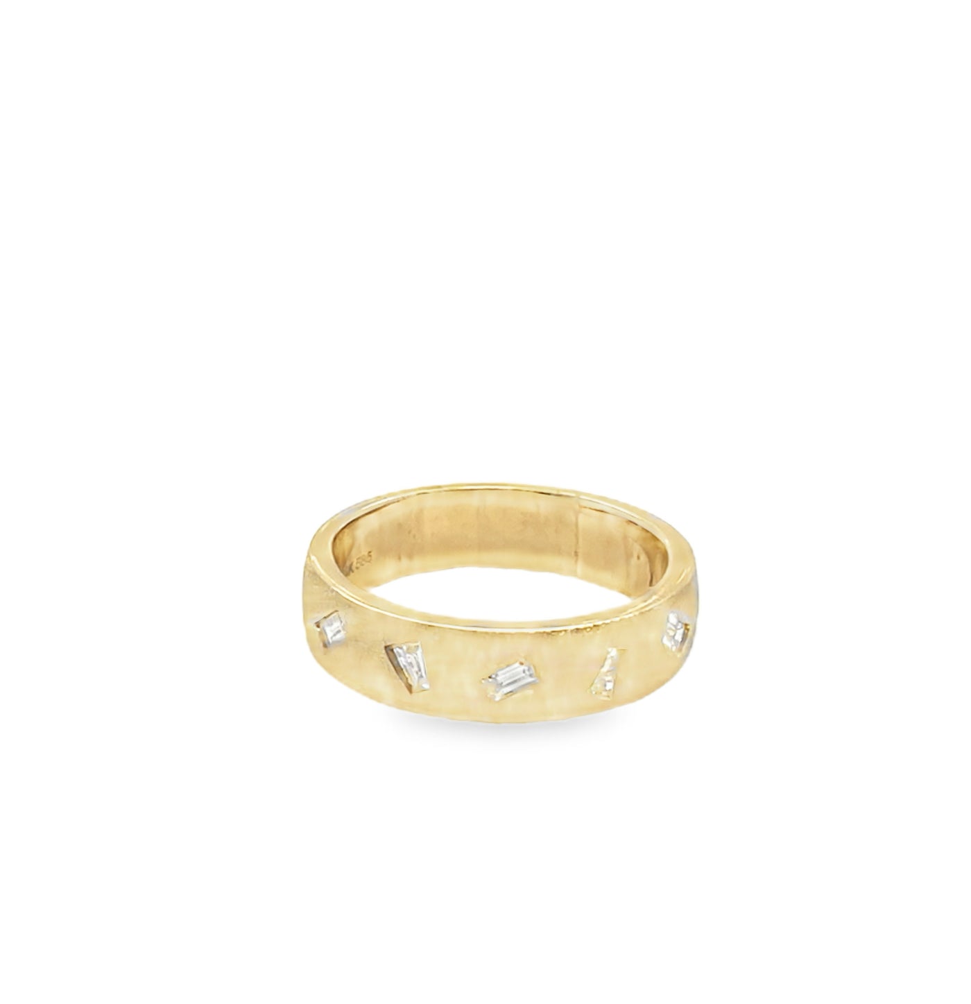 14K Baguette Diamond Band Ring