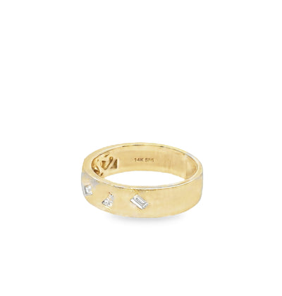 14K Baguette Diamond Band Ring