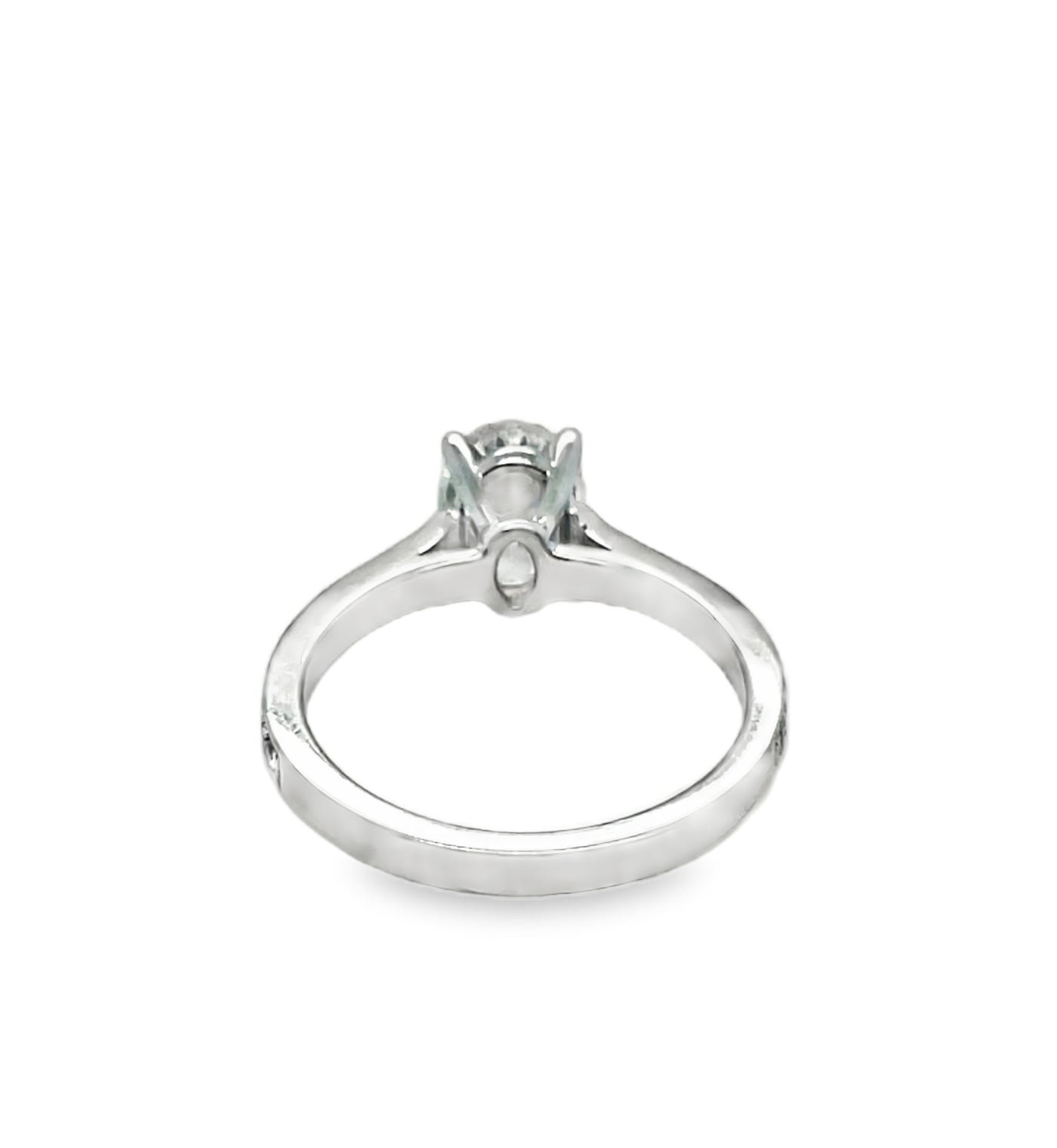 14K Oval Diamond Ring