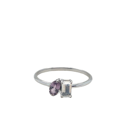 14K Toi et Moi Gemstone Ring