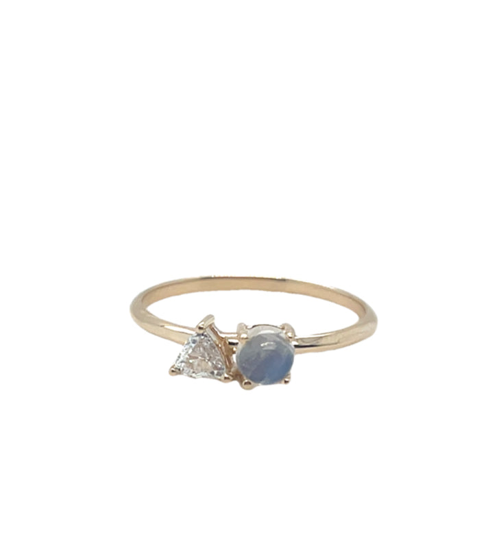 14K Toi et Moi Gemstone Ring