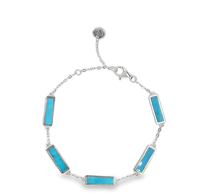 Turquoise Station Bar Bracelet