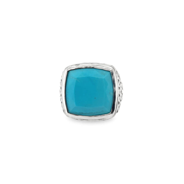 RS 925 Tribal Cushion Signat Ring