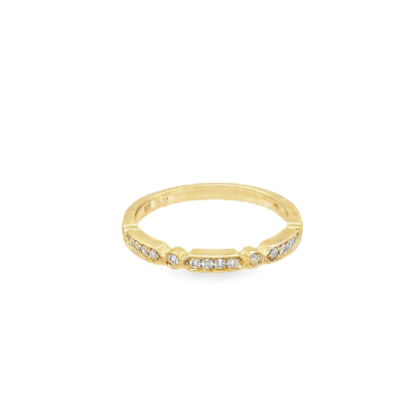 14K Art Deco Inspo Band