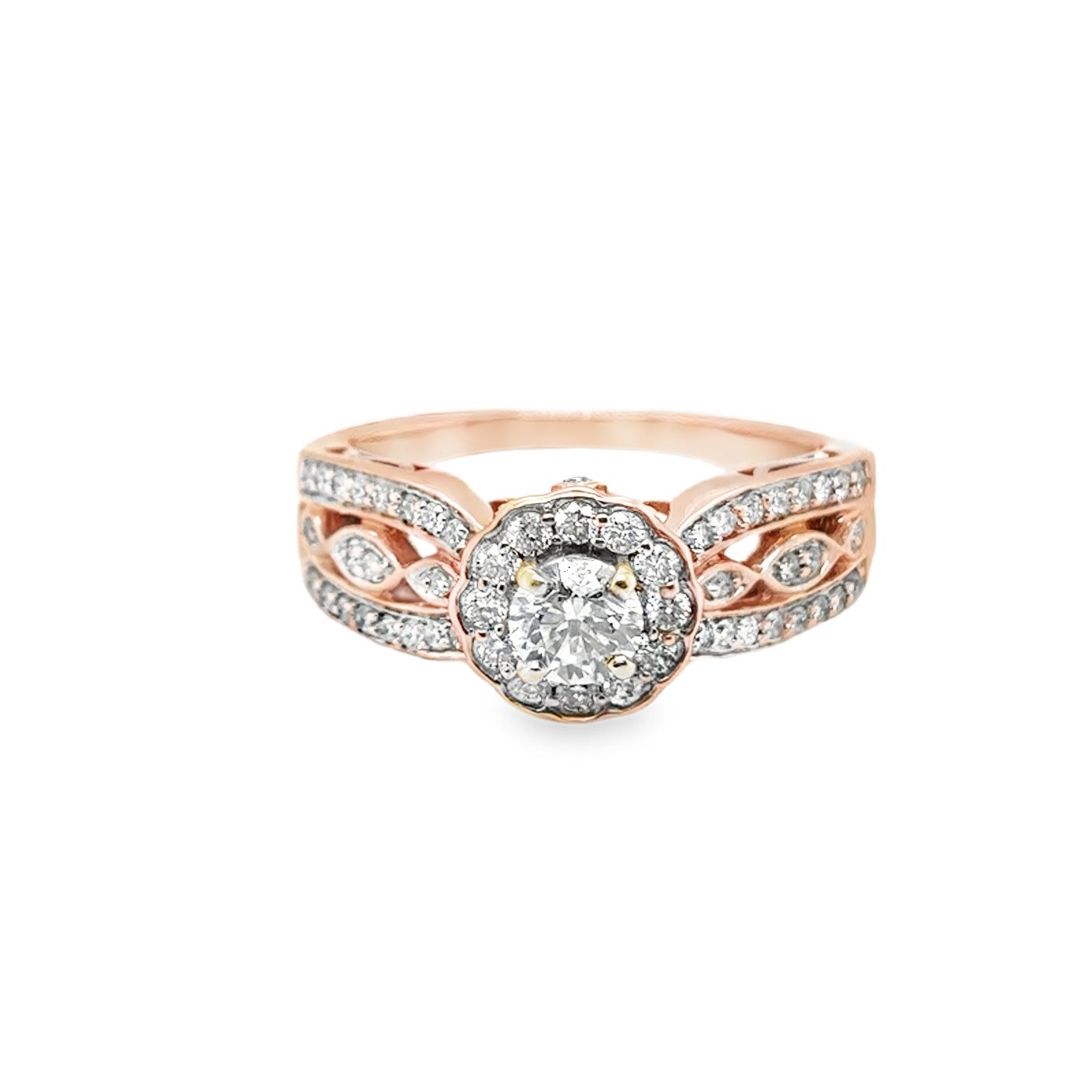 14KR Diamond Ring with Halo
