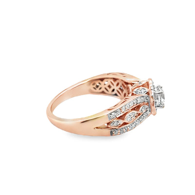 14KR Diamond Ring with Halo