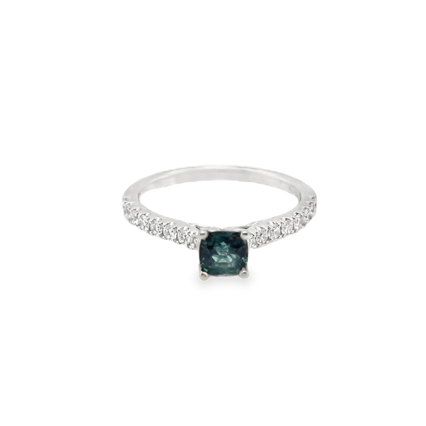 14KW  Spinel and Diamond Ring