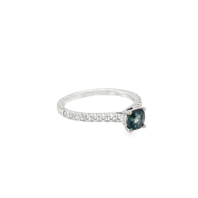 14KW  Spinel and Diamond Ring