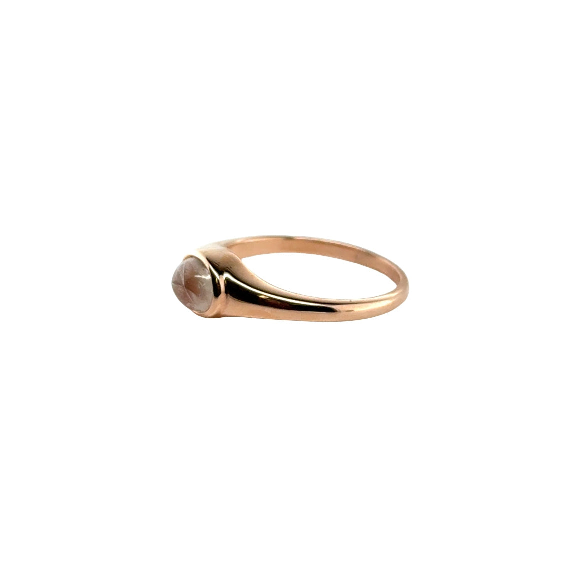 14KR "Theo" Moonstone Signet Ring