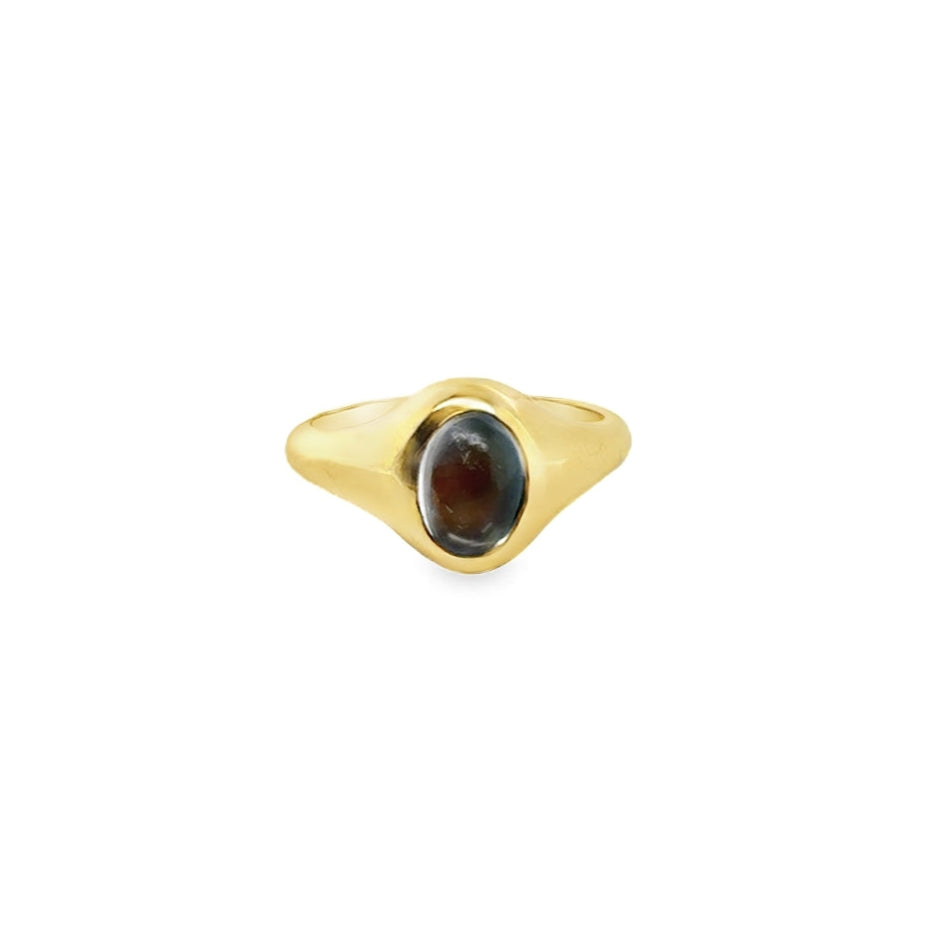 RS 18KY Madagascar Moonstone Signet